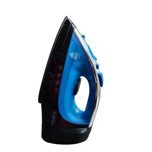 Sunbeam Steam Master Iron GCSBCL-202 Black Blue 1400W Retractable Cord TESTED